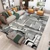 Estilo Nórdico Sofá Sencillo Mesa de Café Felpudo de Piso Alfombra de Sala de Estar de Área Grande Absorbente de Agua Alfombra para Mesita de Noche de Dormitorio en Casa Terciopelo de Cristal