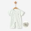 Macacão de Bebê Verão Fino Manga Curta Macacão Aberto para Criança Roupas de Verão para Recém-Nascido para Meninos e Meninas Roupas de Bebê