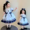 Vestido para Niñas 2026 Nueva Moda de Verano para Bebés con Diseño de Conejo, Policía, Princesa, Vestido de Malla de Verano para Niños