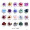 64 Colores Calientes Lavanda de Temu Cabezas de Rosa de Simulación Flor para Pasador de Pelo DIY Flor de Jardín Hecha a Mano Bolsa de Materiales de Enredadera