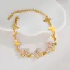 Moda Europeia e Americana Pulseira Feminina de Coração Estilo Ins Nicho Luxo Acessível High-End Pulseira com Padrão Geométrico Dropshipping