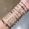Moda Transfronteriza Europea y Americana Forma de Serpiente de Circonita Pulsera Geométrica Lujo Ligero Sensación de Alta Gama Pulsera Diseño de Nicho Joyería de Mano de Moda para Mujeres