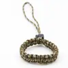 Pulsera de Supervivencia para Exteriores Cámara en la Muñeca Cuerda Trenzada de Paracord Colgante Pulsera Trenzada Universal de Paracord para la Muñeca