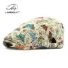 Chapéu Jacquard Personalizado para Mulheres, Boina Retrô Britânica, Boné Casual para Compras, Boné Bico de Pato Estilo Étnico Artístico, Moderno
