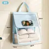 Bolsa Colgante Impermeable para Baño Artefacto de Almacenamiento de Ropa para Ducha Bolsa de Almacenamiento para Inodoro Dormitorio Montada en Pared Sin Taladro Gran Capacidad