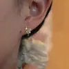 "Cuerdas de Música" Pendientes Minimalistas de Borla Plateada, Diseño Nicho Estilo Coreano, Accesorios para Orejas Versátiles y Dinámicos