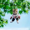 Nuevos Productos Transfronterizos Serie Mariposa Suministros para Interiores de Automóviles Colgantes Decorativos de Gato de Moda Accesorios para Llaveros