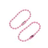 Corrente de Bolinhas Coloridas de 2,4mm Corrente para Etiqueta de Roupa Corrente de Bolinhas de Ferro 10cm Corrente de Bolinhas Onduladas Corrente Acessórios de Joalheria DIY
