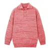 Suéter para Hombre 2025 Otoño Nuevo Estilo Coreano de Moda Suéter de Punto para Hombres Jóvenes Corte Holgado Cuello Solapa Top 917P52