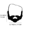 Barba Falsa Negra para Cosplay Anime Barbilla Accesorio para Foto Fiesta Barba Bigote Falso Divertido