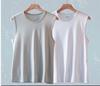 Chaleco de seda de hielo para hombre, ropa exterior de verano, de malla fina, suelto, talla grande, hombros anchos, deportivo, de secado rápido, sin mangas, tendencia