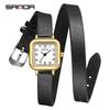 Reloj Cuadrado Pequeño Sanda de Venta Caliente Estilo Retro Minimalista, Reloj de Cuarzo de Moda y Elegante para Mujer, Reloj de Pulsera Simple y Único para Mujer