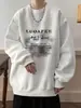 Sudadera Pesada Estilo Retro Americano para Hombre Estilo Hong Kong Nueva Holgada Cuello Redondo Forro Polar Manga Larga Tallas Grandes Ropa Marca de Moda Chaqueta