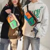 Bolso de Pecho Color Block para Hombres y Mujeres, Bolso Cruzado de Moda, Riñonera Versátil Multifuncional Estilo Japonés, Bolso Casual de Moda Nuevo 2026