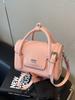 Bolsa de Mano Texturizada Minimalista de Nicho para Pedidos Extranjeros, Bolso Cuadrado Pequeño para Mujer 2026, Nuevo, Versátil, de Hombro, Cruzado, de Moda