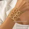 Nuevo brazalete abierto de moda transfronteriza, dorado, vintage, para mujer, regalo para fiesta navideña, fábrica de origen