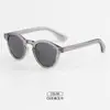 Gafas de Sol Estilo Nuevo Cx2221, Marca Grande Color Liso, Nuevo Estilo Coreano Montura Redonda, Gafas de Moda Polarizadas Retro, Protección Solar