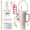 Accesorios Decorativos Stanley Correa de Mano de Cuerda Trenzada Estuche para Labial Llavero Duende Briqueta Funda de Silicona Antideslizante para Taza