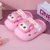 Zuecos infantiles de unicornio para niños pequeños, lindos sandalias de verano para niñas, suela suave, antideslizantes, anticaídas, punta cerrada, venta al por mayor
