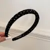 Faixa de Cabelo Versátil Estilo Coreano com Bolinhas, Estrelas e Flores para Mulheres, Faixa de Cabelo Esponjosa de Coroa Alta Retrô, Prendedor de Cabelo Floral para Primavera e Verão