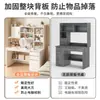 Tocador simple para habitación de niñas, estilo INS color crema, tocador de maquillaje de gran capacidad, escritorio integrado con estantería para estudiantes