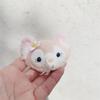 Broche Pasador de Conejo Morado de Peluche para Pareja Hebilla de Cordón de Zapato de Cordero Lingbeier de Doble Uso Flor de Zapato de Muñeca Estéreo