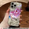 Funda de Silicona Antigolpes de Cobertura Total con Dibujo Lineal de Luffy para Apple 17 Pro, Funda Transparente para 16, 13, 17 Pro