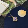 Tendencia de Tiktok Influencer Europeo y Americano Collar Redondo de Circonita Retro de Gama Alta Colgante de Nicho de Lujo Ligero Cadena para Clavícula con Temperamento