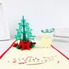 Cartão de felicitações de Natal cartão tridimensional árvore de Natal 3D cartão tridimensional cartão pequeno criativo de Natal negócio de atacado
