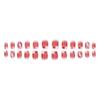 Use unha on-line celebridade ins manicure unha falsa patch cor mudando pêssego diamante decoração ponto diamante destacável dança noiva manicure
