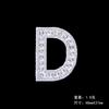 Novos adesivos de tecido com strass de 26 letras adesivos de strass prata branco adesivos de strass adesivos de tecido com strass para decoração de roupas bolsas atacado