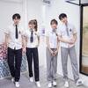 [más diez] Uniformes escolares nuevos de Japón y Corea del Sur traje de camisa uniformes de clase de estudiantes de primaria y secundaria compra grupal mayoreo generación