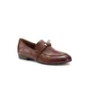 Mocasines Retro con Hebilla Estilo Británico, Mocasines Suaves de Punta Redonda, Zapatos Planos Slip-On para el Trabajo para Mujer