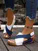 Sandalias para Mujer de Suela Gruesa Transfronterizas Europeas y Americanas 43 Boca de Pez Velcro Transfronterizas Talla Grande Plataforma Zapatos Nuevos Verano para Mujer Venta al por Mayor Talla Grande