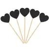 Inserts decorativos para pastel de cumpleaños de papel brillante, estrellas de cinco puntas y corazones, toppers pequeños para decoración de postres de fiesta, 5 piezas