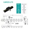 Lwx60 Cremallera de Engranajes de Carrera Larga Deslizador de Ajuste Fino Canal de Cola de Cola Eje X/Z Soporte de Cámara Deslizador para Máquina de Cribado CCD