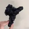 Pinza para el pelo de seda brillante para tela delicada con seda plisada Tacto de alta gama para moño en la parte posterior de la cabeza Pinza de tiburón Pinza de pelo versátil coreana