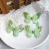 Pacote com 3 Borboletas de Tule 3D de Camada Dupla de 5cm para Acessórios de Cabelo DIY Feitos à Mão, Materiais de Decoração, Brincos de Maquiagem Facial Estilo Antigo Hanfu
