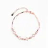 Pulseira de Bambu Trevo de Quatro Folhas para Mulheres, Luxo Acessível, Pulseira de Ágata Imitação de Alta Qualidade, Fashion e Versátil, Pulseira Criativa com Zircônia Cravejada de Diamante