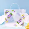 Bolsa Tote Transparente de Plástico PP Fosco Bolsa de Presente de Noivado de Alto Padrão Embalagem de Presente de Aniversário de Bebê Bolsa de Presente