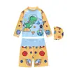 Traje de baño de manga larga para hombre con shorts, Traje de baño para niños pequeño, mediano y grande, Traje de baño con protección UV para niños 2026