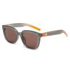 2026 Gafas de Sol Negras de Marco Grande Estilo Europeo y Americano Adelgazantes con Patas en Forma de Estrella y Protección Solar Polarizada Marca G