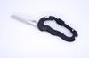 Mosquetón multifunción para exteriores cinco en uno con gancho rápido, cuchillo, sierra, destornillador cruzado y mosquetón para cuchillo.