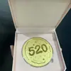 Shuibei Oro Puro 999 Lámina de Oro Tipo Premium Moneda Grande 50Mg Feliz Cumpleaños Barra de Oro 520 Regalo Souvenir Fábrica Venta al por Mayor