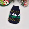 Suéter para Perro Lote de Fábrica Comercio Electrónico Transfronterizo Suéter Navideño para Mascota Cuello Alto Tejido Ropa para Mascota Suéter Suéter para Perro