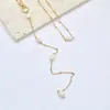 Comercio Exterior Transfronterizo Hermoso Collar de Perlas para Mujer Cadena Elegante y Estilizada Colgante Joyería Collar Regalo para Viajes de Vacaciones