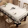 Toalha de Mesa Estilo Francês, Impermeável, à Prova de Óleo, Lavável, Retangular, Resistente ao Calor, Capa para Mesa de Jantar, Luxo Leve, Sensação de Alta Qualidade, Capa de Mesa de Café de PVC