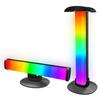 Luz de ambiente para micrófono de escritorio de venta caliente transfronteriza, luz de ambiente eléctrica Bluetooth para competición, soporte de exhibición para auriculares de juego de escritorio para computadora