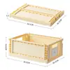 Caja de Libros Plegable Multicapa debajo de la Mesa Estante de Almacenamiento para Snacks Carrito de Almacenamiento con Ruedas de Pie para Dormitorio Estudiantil