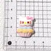 Vajilla Rosa Gato DIY Pegamento de Crema Accesorios de Resina Funda para Teléfono Móvil Pasador Imán para Refrigerador Agujero Flor para Zapatos